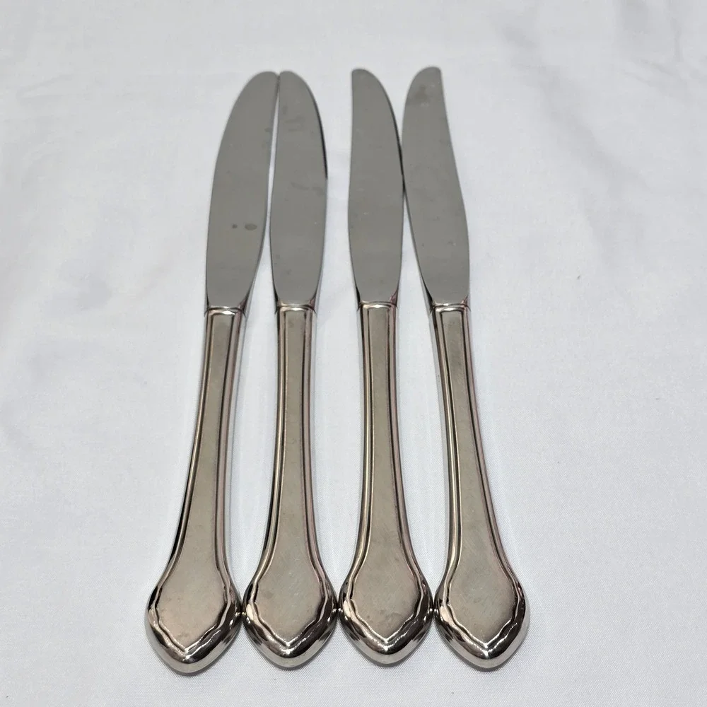 Oneida Wm A Rogers‎ Deluxe Summer Mist Autumn Glow Dinner Knives 4pc Stainless